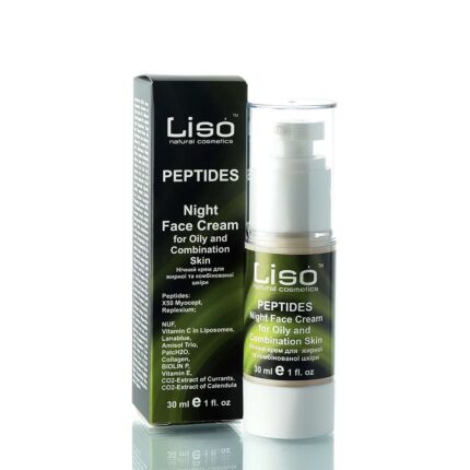 Нічний крем для жирної та комбінованої шкіри з пептидами 30ml!